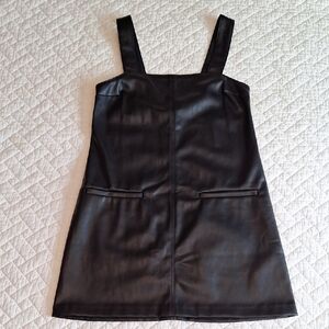 Abercrombie & Fitch Black Sleeveless Leather Top